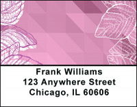 Pink Geometric Nature Address Labels | LBBAP-78
