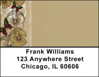 Vintage Autumn Floral Address Labels | LBBAP-84