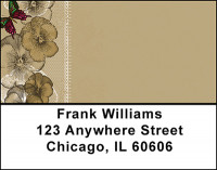 Vintage Autumn Floral Address Labels | LBBAP-84