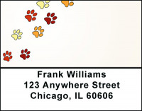 Dog Tracks Address Labels | LBBAP-88