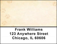 Vintage Paw Letter Address Labels | LBBAP-89