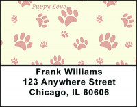 Dog Paw Prints Address Labels | LBBAP-90