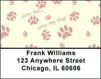 Dog Paw Prints Address Labels | LBBAP-90