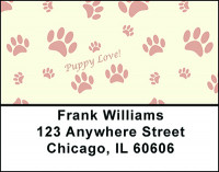 Dog Paw Prints Address Labels | LBBAP-90