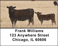 Black Angus Pride Address Labels | LBBAQ-08