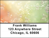 Butterflies on Ice Address Labels | LBBAQ-09