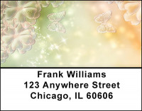 Butterflies on Ice Address Labels | LBBAQ-09