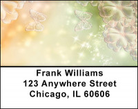 Butterflies on Ice Address Labels | LBBAQ-09