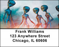 UFOs and Aliens Address Labels | LBBAQ-13