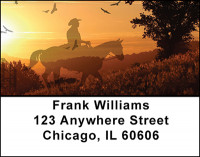 A Cowboys Life Address Labels | LBBAQ-14
