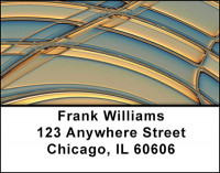Glass Abstract Address Labels | LBBAQ-31