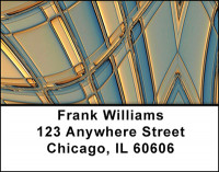 Glass Abstract Address Labels | LBBAQ-31