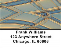 Glass Abstract Address Labels | LBBAQ-31