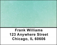 Blue-Green Parchment Address Labels | LBBAQ-36