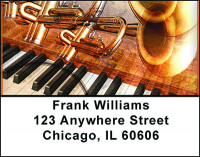 Jazz Rock Abstract Address Labels | LBBAQ-40