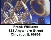 Jazz Rock Abstract Address Labels | LBBAQ-40