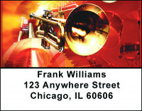 Jazz Rock Abstract Address Labels | LBBAQ-40