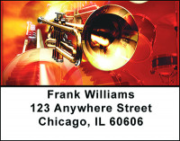 Jazz Rock Abstract Address Labels | LBBAQ-40