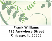 Aqua Vines Address Labels | LBBAQ-52