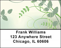 Aqua Vines Address Labels | LBBAQ-52