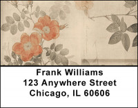 Antique Pink Roses Address Labels | LBBAQ-53