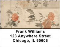 Antique Pink Roses Address Labels | LBBAQ-53