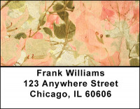 Antique Orange Flowers Address Labels | LBBAQ-54