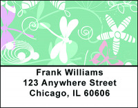 Ornamental Butterflies Address Labels | LBBAQ-56