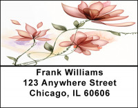 Flower Watercolor Abstract Address Labels | LBBAQ-64