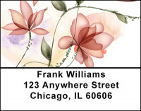 Flower Watercolor Abstract Address Labels | LBBAQ-64