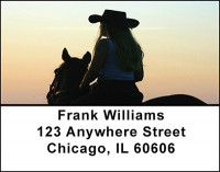 Cowgirls In The Saddle Address Labels | LBBAQ-67
