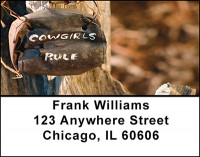 Cowgirl Style Address Labels | LBBAQ-68