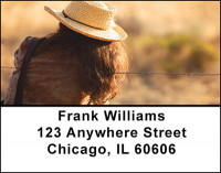 Cowgirl Style Address Labels | LBBAQ-68