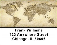 World Maps Address Labels | LBBAQ-71