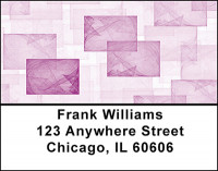 Purple Abstracts Address Labels | LBBAQ-93