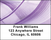 Purple Abstracts Address Labels | LBBAQ-93