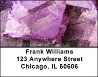 Purple Crystals Address Labels | LBBAQ-94
