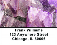 Purple Crystals Address Labels | LBBAQ-94