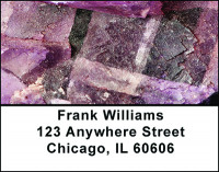 Purple Crystals Address Labels | LBBAQ-94