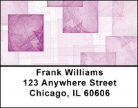 Hollyhock Cubes Address Labels | LBBAQ-95