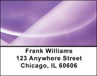Abstract Purple Waves Address Labels | LBBAQ-96