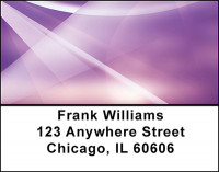 Abstract Purple Waves Address Labels | LBBAQ-96