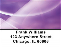 Abstract Purple Waves Address Labels | LBBAQ-96