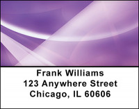 Abstract Purple Waves Address Labels | LBBAQ-96