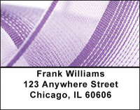 Purple Ribbon Address Labels | LBBAQ-97
