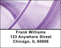 Purple Ribbon Address Labels | LBBAQ-97