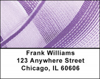 Purple Ribbon Address Labels | LBBAQ-97