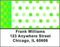 Green Dots Galore Address Labels | LBBAQ-99