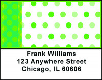 Green Dots Galore Address Labels | LBBAQ-99