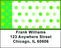 Green Dots Galore Address Labels | LBBAQ-99